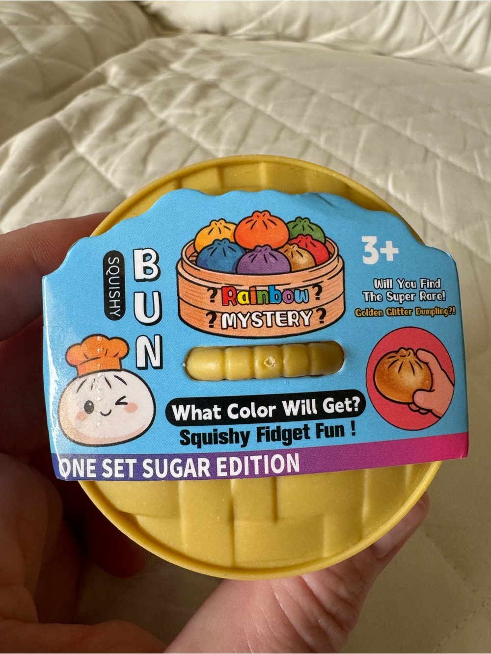 SQUISHY BUN Fidget- -Sugar Edition. NWT